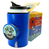 Chill-N-Reel can cooler reel: integrated hand reel for convenient on-the-go fishing.