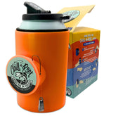 Chill-N-Reel hand line reel in action keeps drinks handy outdoors.