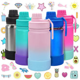 CHILLOUT LIFE 12oz kids bottle with leakproof spout lid for school and travel