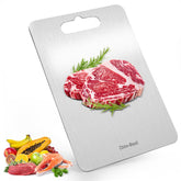 Chin-Best stainless steel cutting board main view for precise chopping and durability.