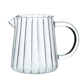 CHOOLD Elegant Wave Crystal Creamer with drip-free spout for neat pouring.