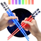 ChopSabers lightsaber chopsticks with blue glow for fun sushi nights