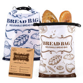 Ciciany bread bags two-pack in front view for fresh storage