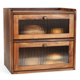 Ciilee Baby bread box with double-layer design for organized counter storage.