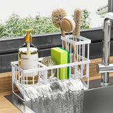Cisily Sink Caddy rustproof stainless steel showing durable kitchen organizer for clutter-free space