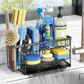 Cisily two-tier sink caddy keeps counter tidy and reachable by the sink