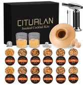 CITURLAN whiskey smoker kit with torch for quick, smoky cocktails