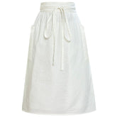 Cityelf cotton linen half apron with soft breathable fabric for comfort