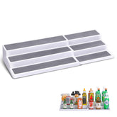 CiWiVOKi 3-Tier Expandable Spice Rack extended to fit cabinet and keep spices visible