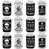 Ciyvolyeen Gothic 30th birthday can sleeve Death to My 20s design keeps drinks cold