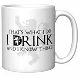CJ Artisans Tyrion Lannister mug front view, 11oz ceramic for daily coffee.
