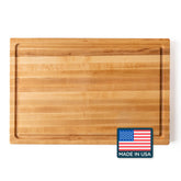 Clark's Maple Cutting Board with juice groove keeps counters clean during prep