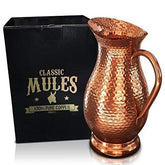 Classic Mules Pure Copper Pitcher 70oz front view for serving and entertaining.