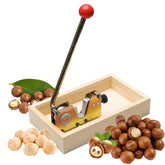 CLEABANKE nut cracker with wood base for stable, mess-free nut prep.