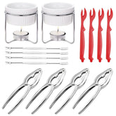 CLEABANKE seafood tools assembled for an easy, mess-free seafood dinner.