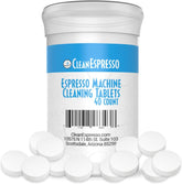 CleanEspresso Breville 2g cleaning tablets pack showing cleaning power