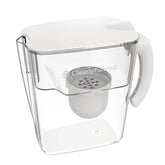 Clearly Filtered No.1 Pitcher with ergonomic handle for comfortable pouring.