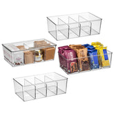 ClearSpace pantry bin with lid on for secure, organized fridge storage.