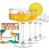 CL FUN Martini Coupe set of 4 for elegant entertaining at home.