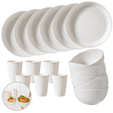 CLIFFS KITCHEN 18pc plates in beige—durable and stackable for daily meals