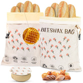 CMACAIV 3D beeswax bread bags bundle shown for reusable bread storage