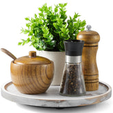CMLKLZD wood lazy Susan rotation enables easy 360° access to spices and condiments.
