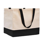 CNaiyunpin heavy-duty canvas tote with 8.3 gal capacity for groceries.