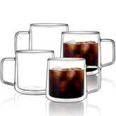 CNGLASS 15oz double-walled mug pour shows heat retention for hot or cold drinks