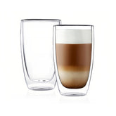 CNGLASS double-wall thermo cup 13.5oz side view keeps beverages hot and hands cool.