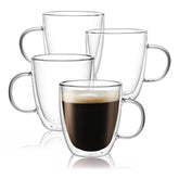 CNGLASS large 17oz mug with double-wall insulation, clear design, and heat control