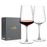 CnSneg crystal wine glasses set of 2 for elegant entertaining and flavor clarity