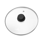 CnSneg tempered glass lid on a pot provides a clear cooking view.