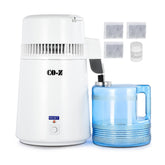 CO-Z water distiller top view highlights compact countertop design for home use.