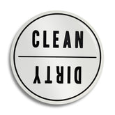 Coastville clean-dirty dishwasher magnet with rotatable sign for quick status checks.