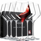 Coccot long-stem burgundy wine glass for elegant dining.