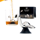 Cocktail Critters Loch Ness Whisky Chilling Stone in a glass cools without dilution.