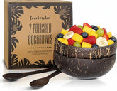COCOBOWLCO coconut bowl natural finish for eco-friendly serving and presentation