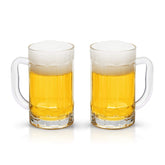COKTIK beer mug 14oz handle, 2-pack, keeps beer cold and easy to grip.