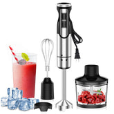 Colarlemo 1800W immersion blender ready for ice crushing and smoothies.