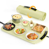 COLDFILL Food Warming Mat front view shows compact silicone tray for quick meal warming at parties.