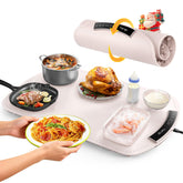 COLDFILL pink warming mat in rollable top view for easy transport