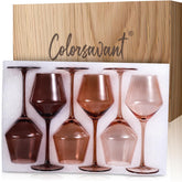 Colorsavant brown amber wine glass ochre variant 1 for elegant dinners