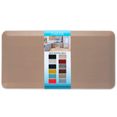 ComfiLife anti-fatigue floor mat beige top view for comfortable standing in the kitchen