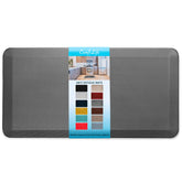 ComfiLife anti-fatigue mat 20x39 in charcoal cushions feet during kitchen tasks.