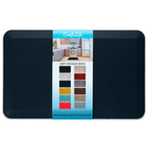 ComfiLife anti fatigue mat overview in navy, offering cushioned support for kitchen tasks.
