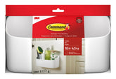Command Organizing Caddy front view shows 10 lb capacity for heavy bottles