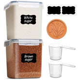 ComSaf brown sugar container set with two-pack design keeps pantry organized for baking.