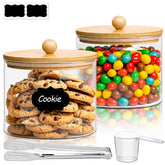 ComSaf half gallon cookie jar with lid for bulk snack storage.