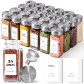 ComSaf spice jars with twist lids for precise, mess-free seasoning control