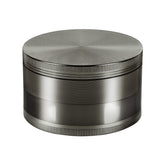 Comsuransly spice grinder gray top view shows compact, durable aluminum construction for quick spice prep